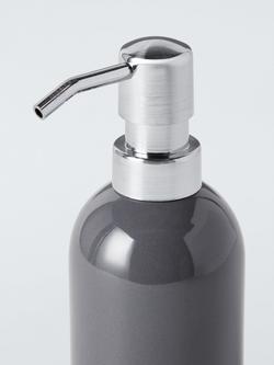 John Lewis Ceramic Soap Dispenser - view 2, Steel