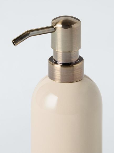 John Lewis Ceramic Soap Dispenser - view 2, Greige