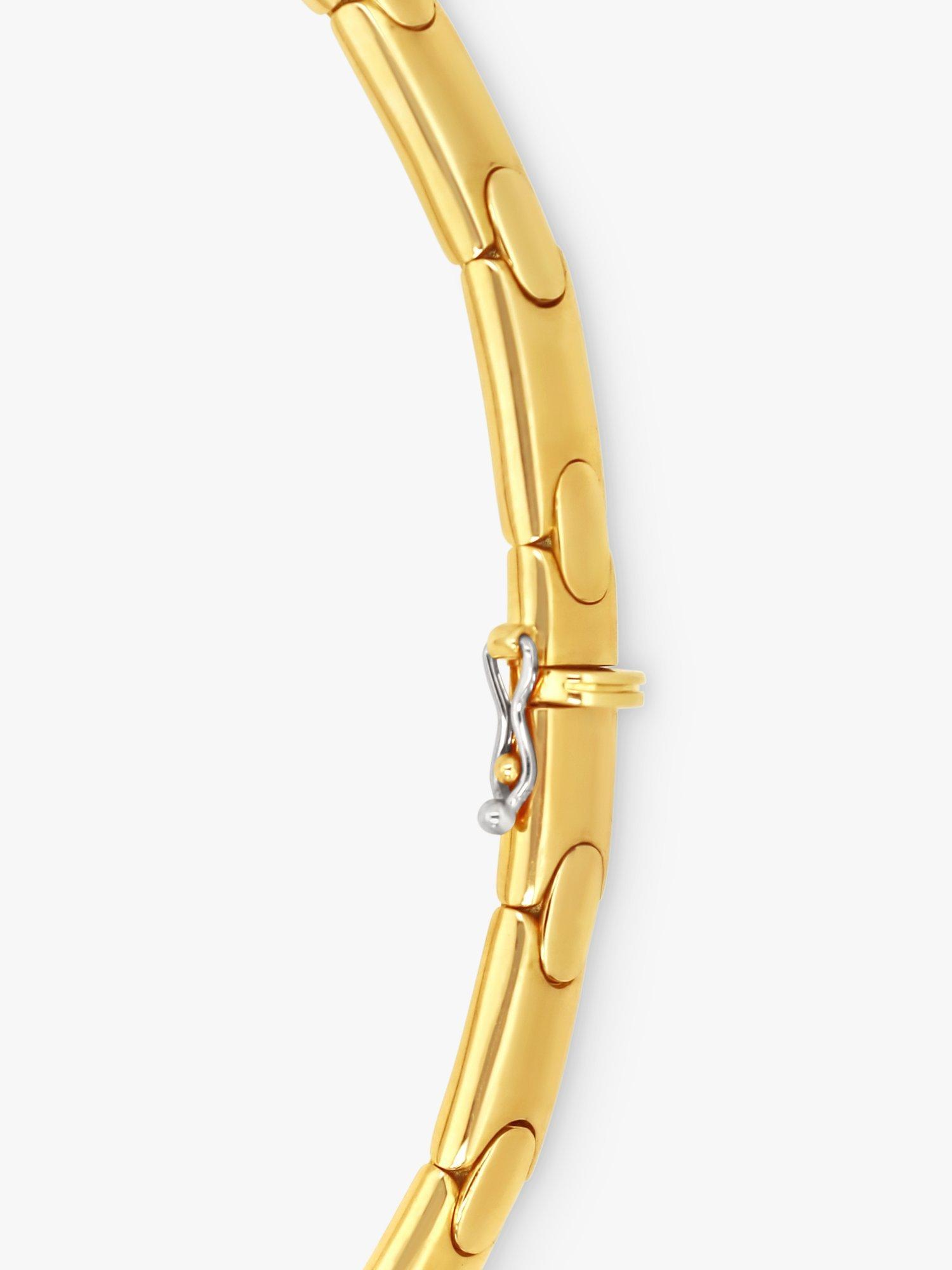 Product image 4 of 5, which shows Milton & Humble Jewellery Pre-Loved Wempe 18ct Gold Pave Diamond Collarette Necklace, Gold