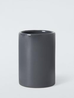 John Lewis Ceramic Bathroom Tumbler, Steel