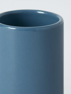 John Lewis Ceramic Bathroom Tumbler - view 2, Lake Blue