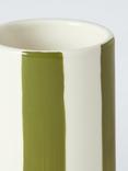 John Lewis Stripe Bathroom Tumbler, Olive