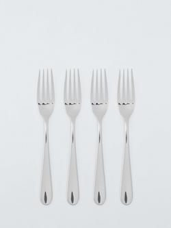 John Lewis Luna Stainless Steel Table Forks, Set of 4, 
