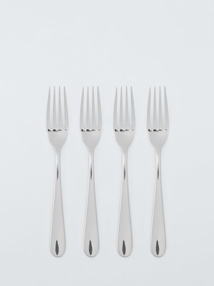 John Lewis Luna Stainless Steel Table Forks, Set of 4, 