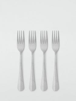 John Lewis Stonewash Stainless Steel Cutlery Set, 16 Piece/4 Place Settings - view 2, 