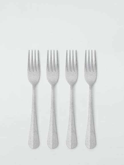 John Lewis Stonewash Stainless Steel Cutlery Set, 16 Piece/4 Place Settings - view 2, 