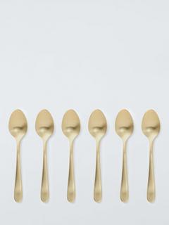 John Lewis Stainless Steel Teaspoons, Set of 6, Champagne