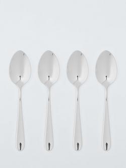 John Lewis Luna Stainless Steel Dessert Spoons, Set of 4, 
