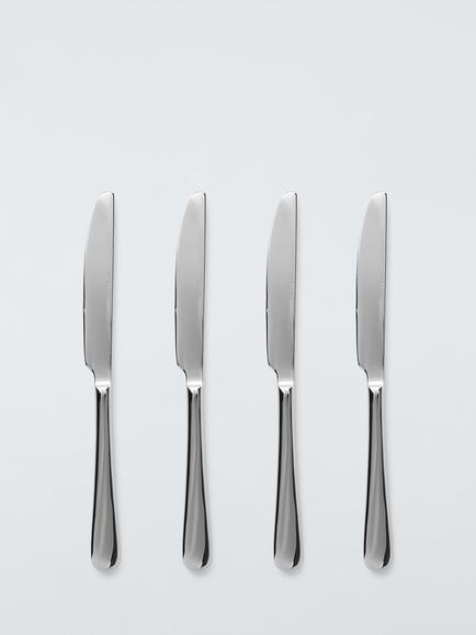 John Lewis Luna Stainless Steel Dessert Knives, Set of 4, 
