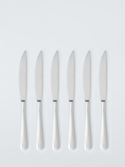 John Lewis Luna Stainless Steel Steak Knives, Set of 6, 