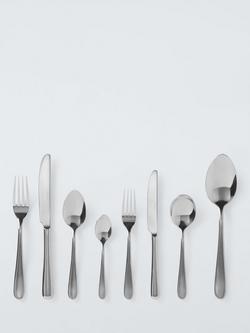 John Lewis Luna Stainless Steel Cutlery Set, 44 Piece/6 Place Settings, 