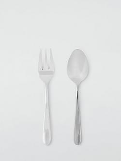 John Lewis Luna Stainless Steel Servers, Set of 2, Silver