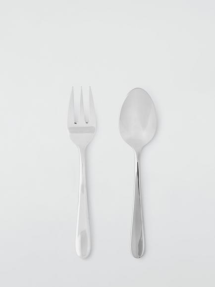 John Lewis Luna Stainless Steel Servers, Set of 2, Silver