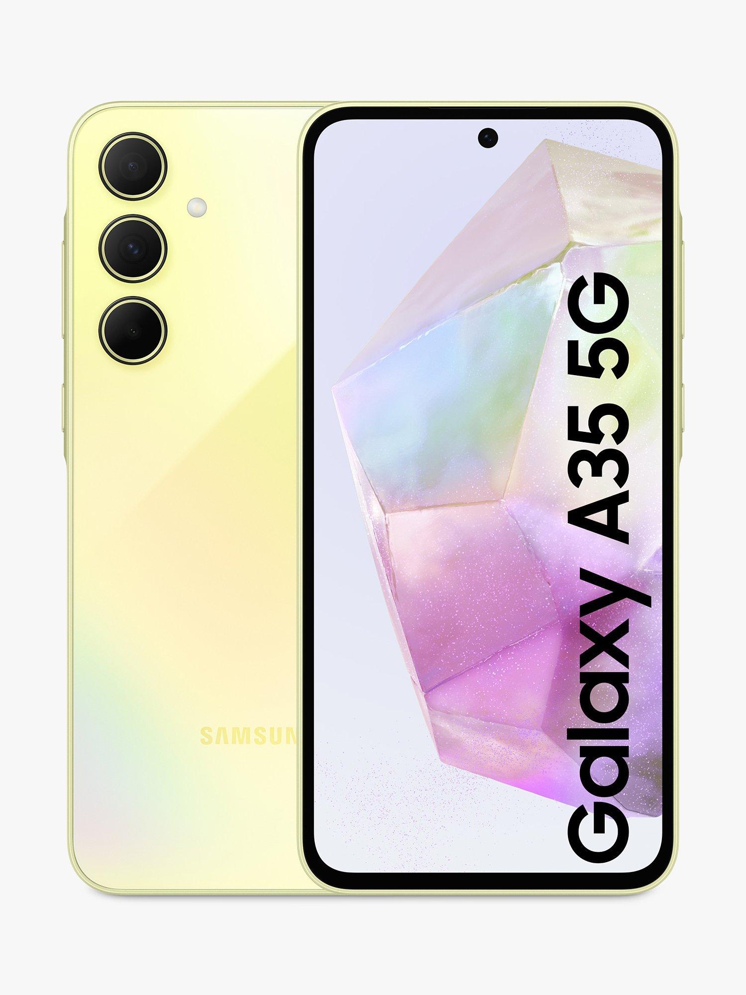 Samsung Galaxy A35 Smartphone, Android, 6GB RAM, 6.6", 5G, SIM Free, 128GB, Lemon
