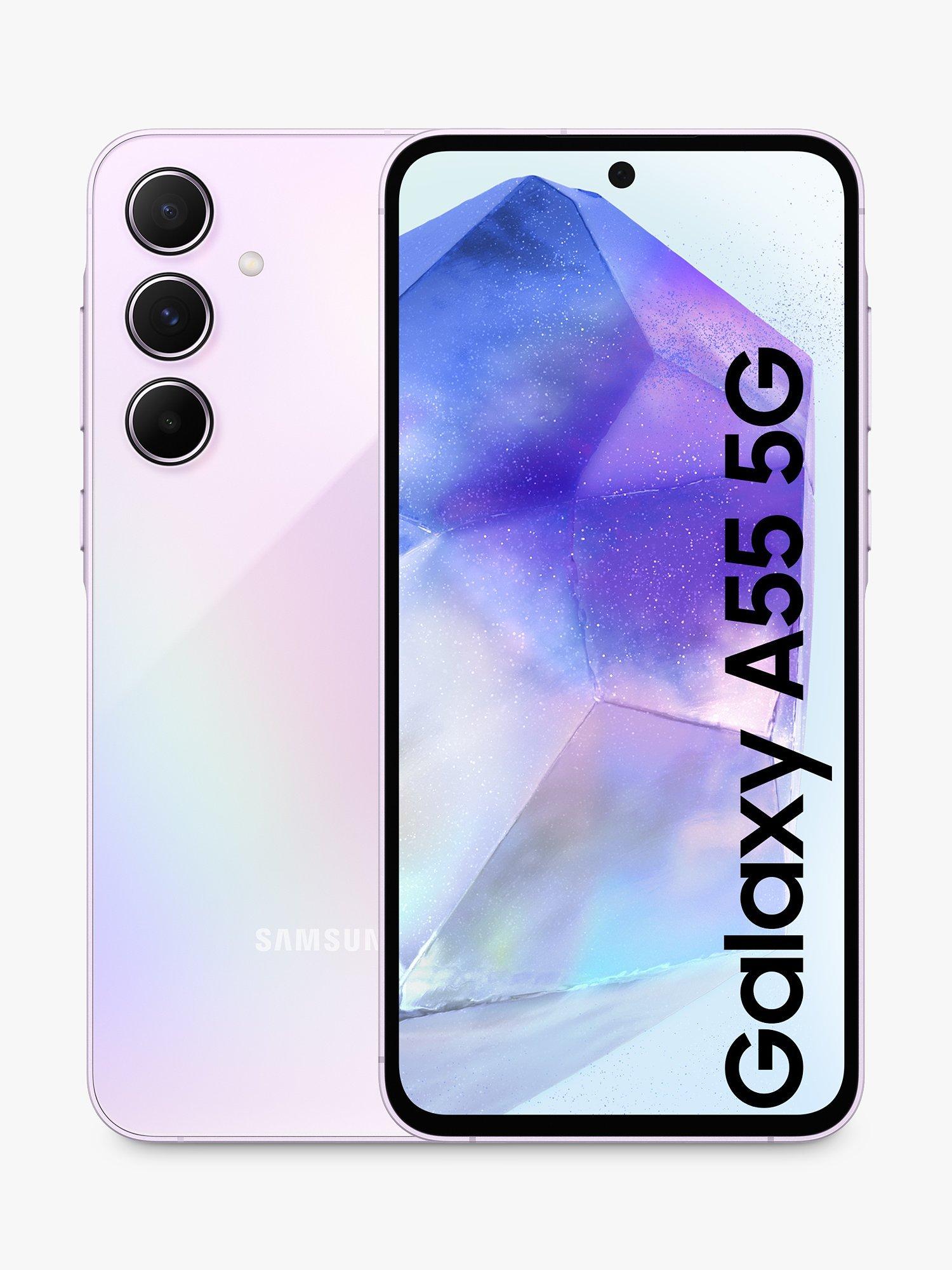 Samsung Galaxy A55 Smartphone, Android, 8GB RAM, 6.6", 5G, SIM Free, 128GB, Lilac