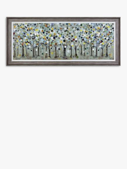 John Lewis Ulyana Hammond 'The Timekeeper' Framed Canvas, 72 x 167cm, Grey/Multi, Grey/Multi