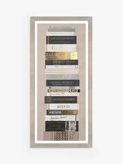 John Lewis Faye Reynolds-Lydon 'Fashionista' Framed Print, 44 x 94cm, Multi/Gold