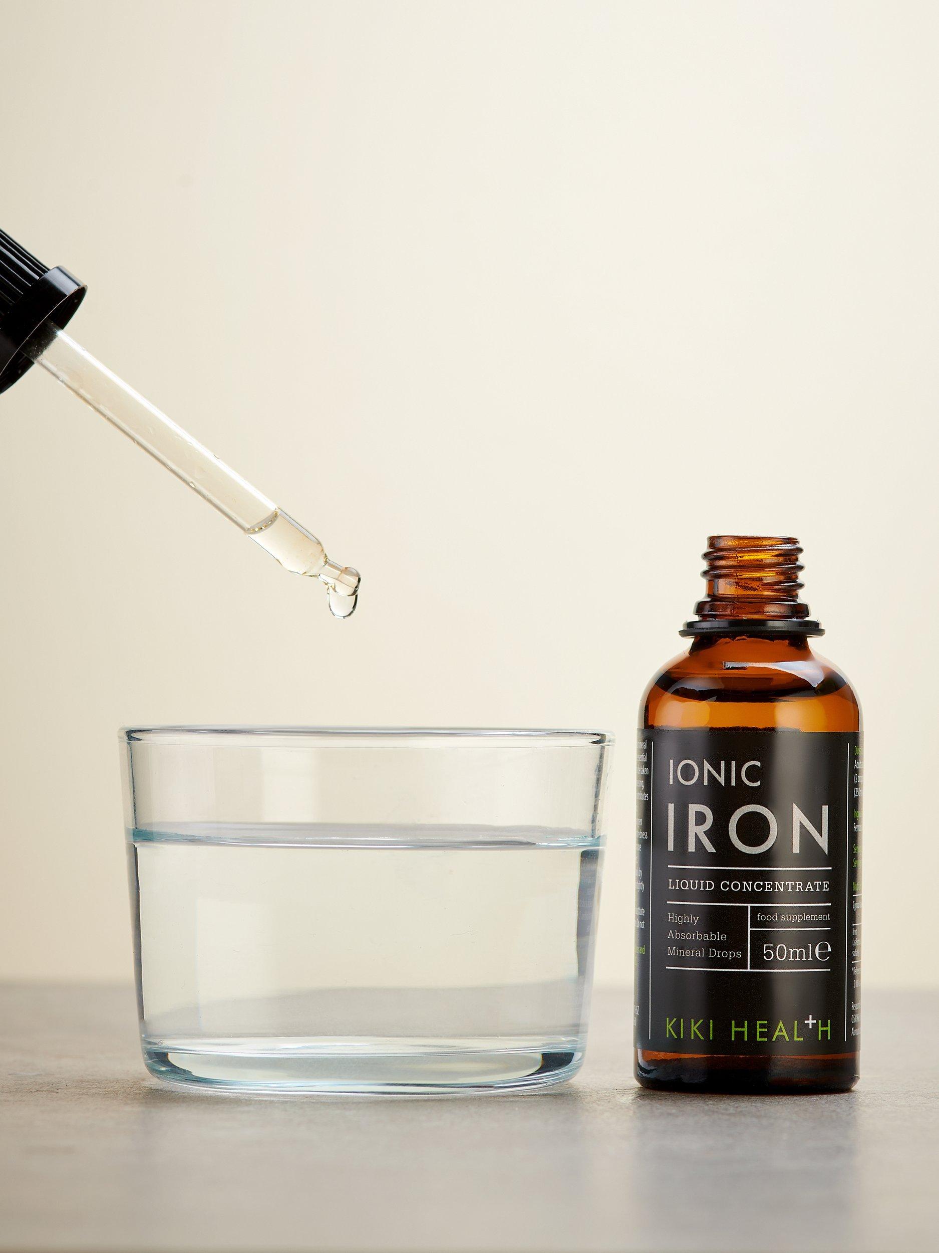 Product image 2 of 3, which shows KIKI Health Ionic Iron Liquid Concentrate, 50ml