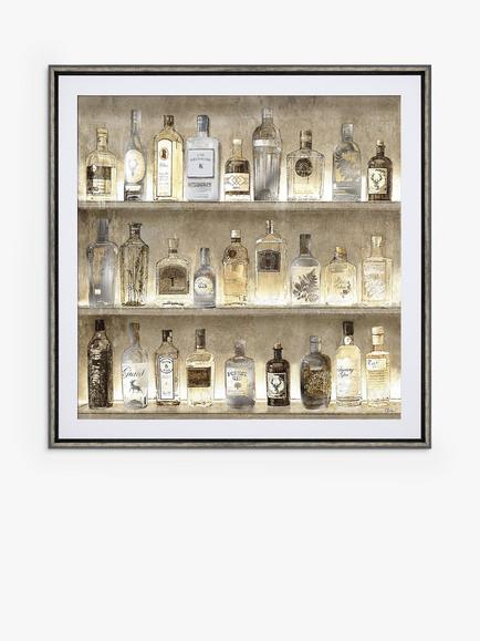John Lewis Charlotte Oakley 'The Connoisseur' Framed Print & Mount, 89 x 89cm, Gold/Multi, Gold/Multi