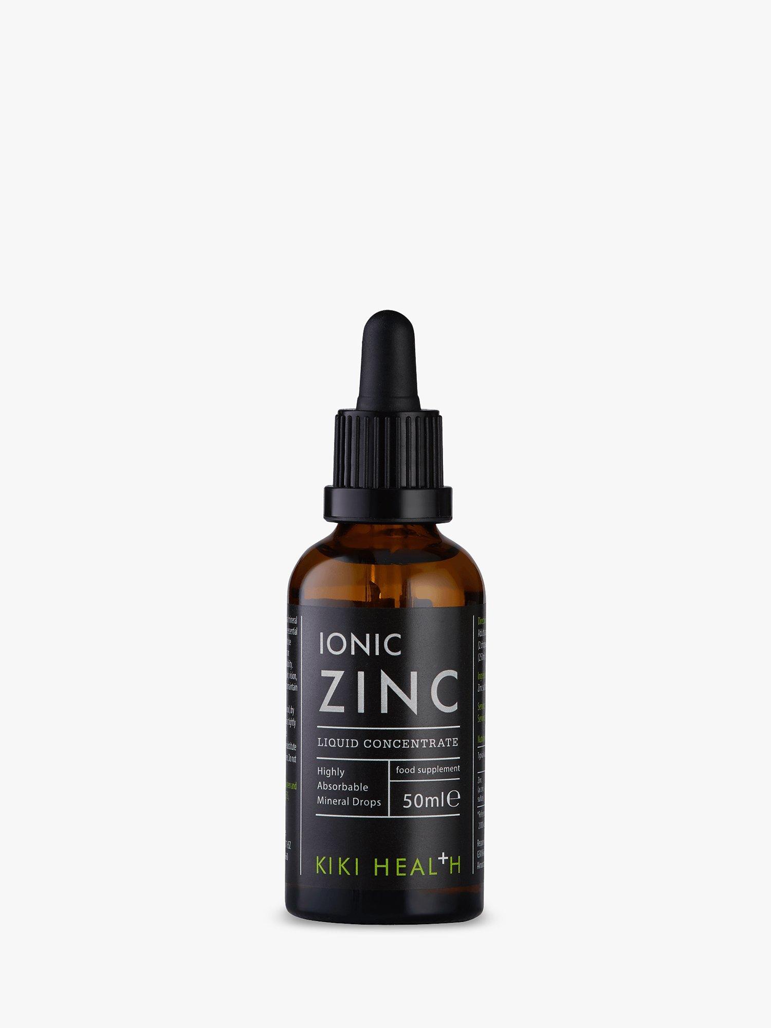 Product image 1 of 3, which shows KIKI Health Ionic Zinc Liquid Concentrate, 50ml