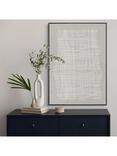 John Lewis Tom Reeves 'The Weave' Framed Canvas, 70 x 100cm, Grey