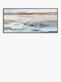 John Lewis Valeria Mravyan 'Eventide' Abstract Framed Canvas, 59 x 134cm, Multi, Multi