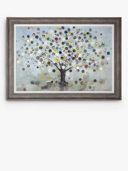 John Lewis Ulyana Hammond 'Watch Tree' Framed Canvas, 83 x 115cm, Multi, Multi