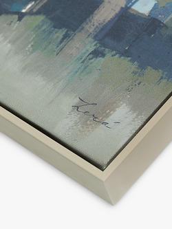 John Lewis A Lera 'Silversong Birch' Framed Canvas Print, 67 x 40cm, Blue/Multi - view 2, Blue/Multi