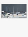 John Lewis Sabrina Roscino 'Side by Side' Framed Canvas, 82 x 142cm, Blue/Multi