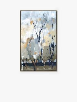 John Lewis 'Silver Birch Blues' Framed Canvas, 67 x 40cm, Multi, Multi