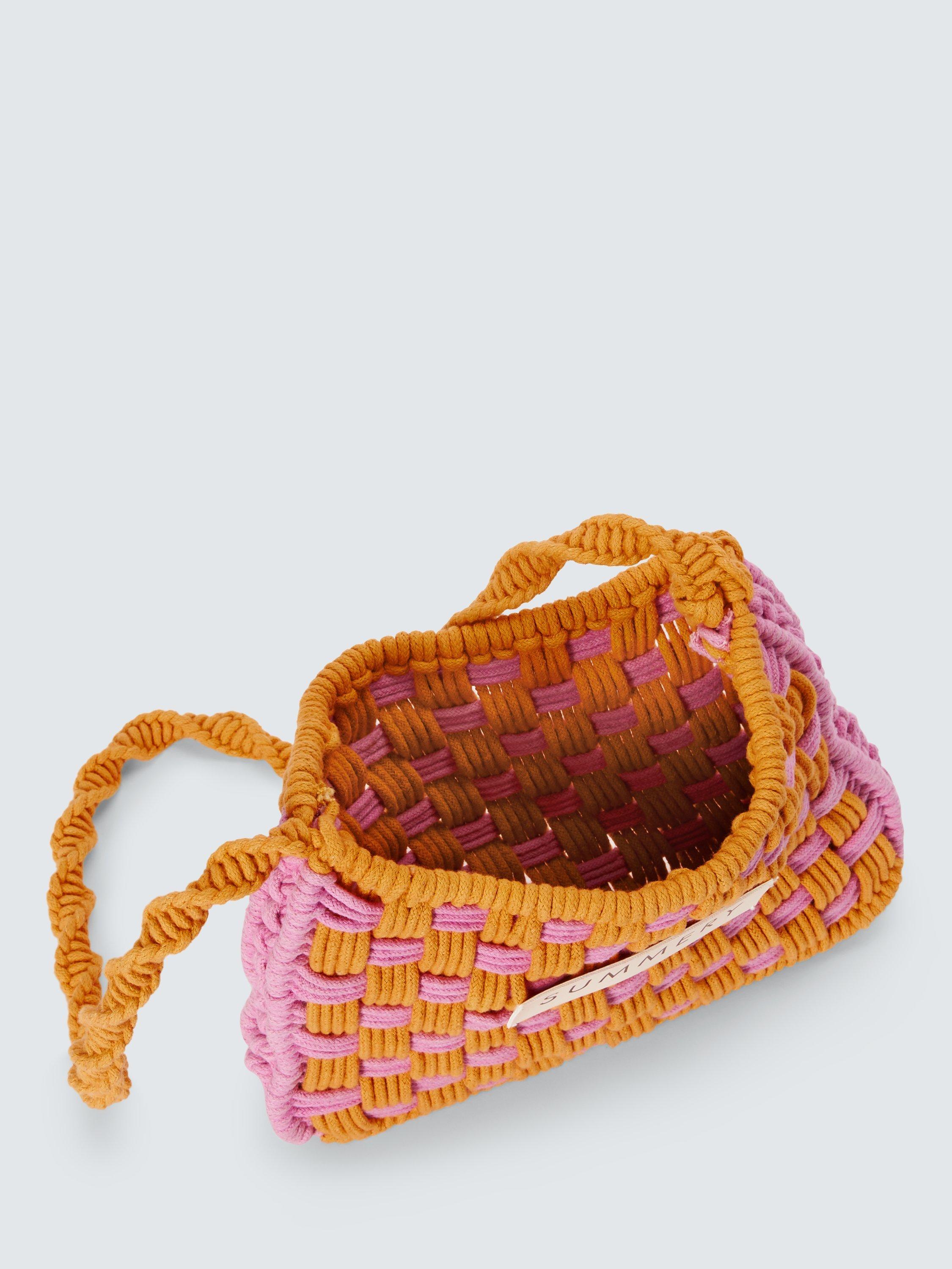 Product image 4 of 6, which shows SUMMERY Copenhagen Taci Woven Cross Body Bag, Banana