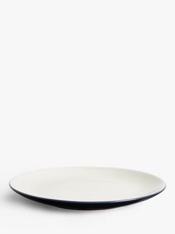 John Lewis Puritan Stoneware Side Plates, Set of 4, 21.5cm - view 2, Indigo