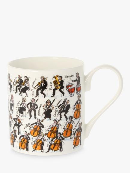 McLaggan Smith Picturemaps Orchestra Bone China Mug, 350ml, Multi, Multi