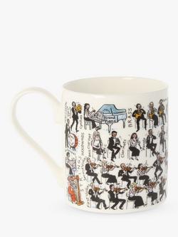 McLaggan Smith Picturemaps Orchestra Bone China Mug, 350ml, Multi - view 2, Multi