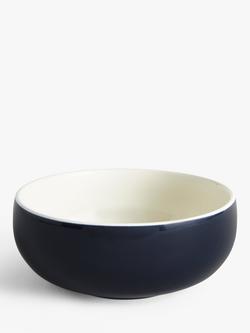 John Lewis Puritan Stoneware Cereal Bowls, Set of 4, 15cm - view 2, Indigo