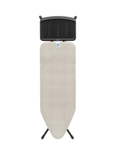 Brabantia Ironing Board C, 124 x 45cm, Solid Steam Unit Holder, Denim Grey