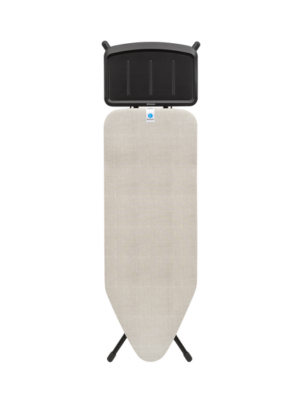 Brabantia Ironing Board C, 124 x 45cm, Solid Steam Unit Holder, Denim Grey, Denim Grey