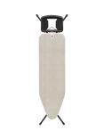 Brabantia Ironing Board B, 124 x 38cm, Solid Steam Iron Rest, Denim Grey