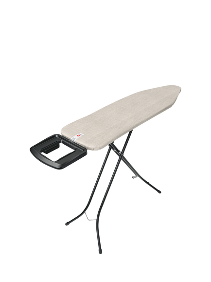 Brabantia Ironing Board B, 124 x 38cm, Solid Steam Iron Rest, Denim Grey - view 2, Denim Grey