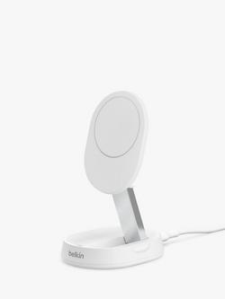 Belkin Convertible Magnetic Wireless Charging Stand with Qi2, 15W, White, White