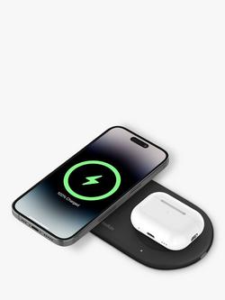 Belkin BoostCharge Pro 2-in-1 Magnetic Charging Pad with Qi2, 15W, Black