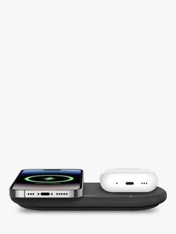 Belkin BoostCharge Pro 2-in-1 Magnetic Charging Pad with Qi2, 15W - view 2, Black