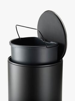 Joseph Joseph Arc Pedal Bin with Liner Pocket, 10L - view 2, Black