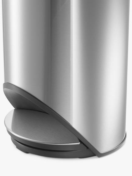 Joseph Joseph Arc Pedal Bin with Liner Pocket, 10L - view 2, Silver
