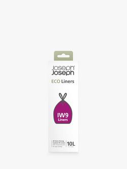 Joseph Joseph Intelligent Waste IW9 Eco Bin Liners, Pack of 20, 10L, Grey