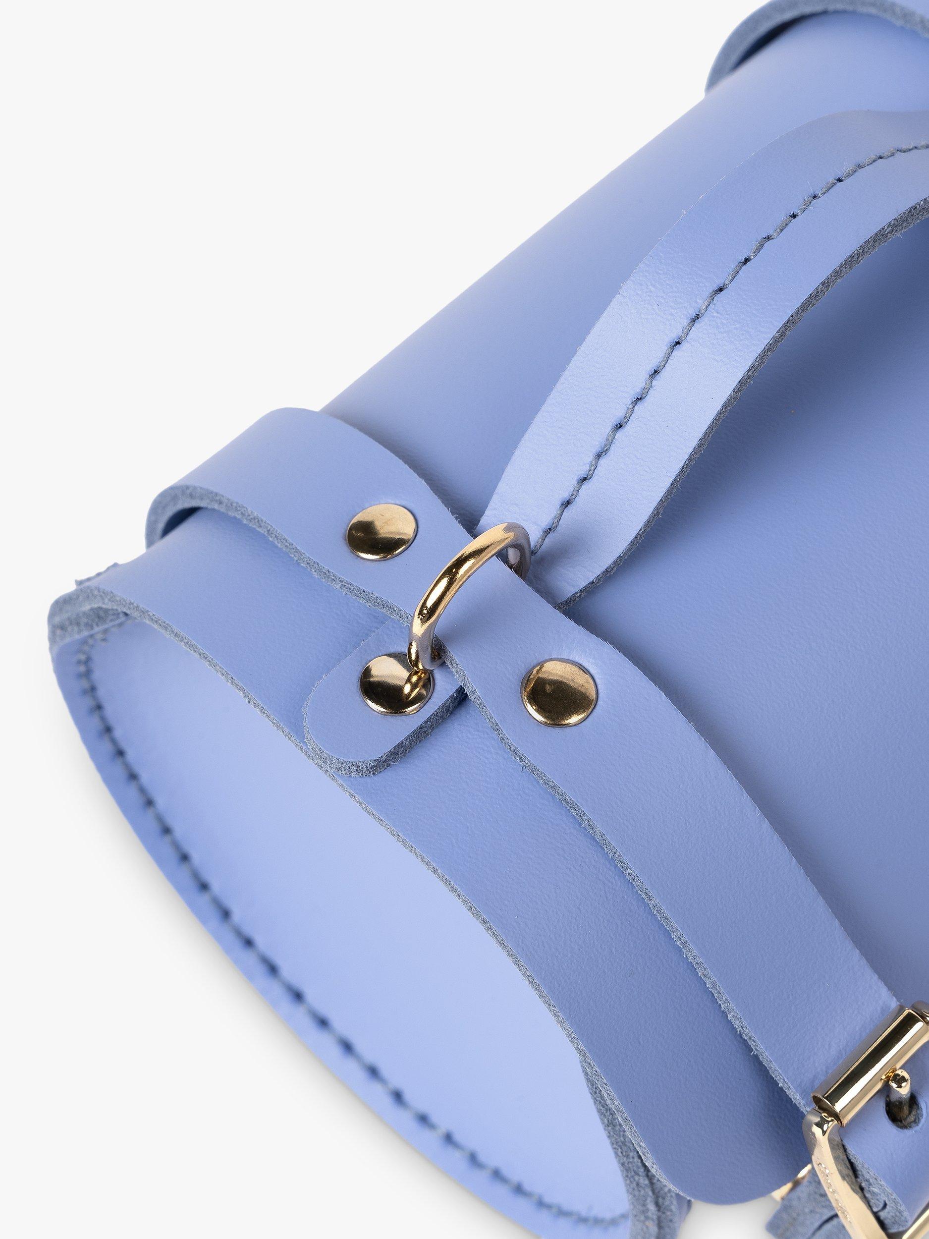 Product image 4 of 9, which shows Cambridge Satchel The Micro Bowls Leather Bag, Bluebell