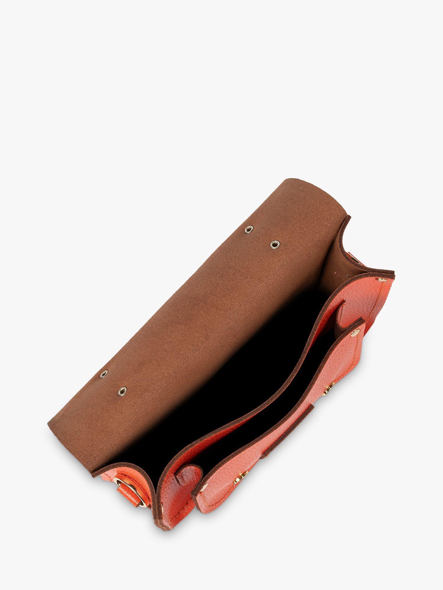 Product image 8 of 8, which shows Cambridge Satchel The Mini Leather Satchel, Orangeade Celtic Grain