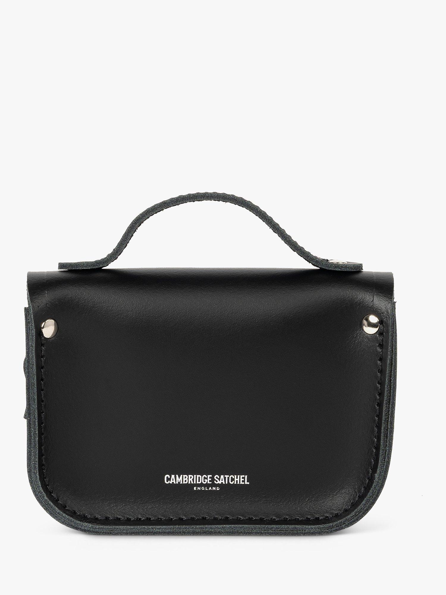 Product image 2 of 7, which shows Cambridge Satchel The Micro Satchel Leather Bag, Black