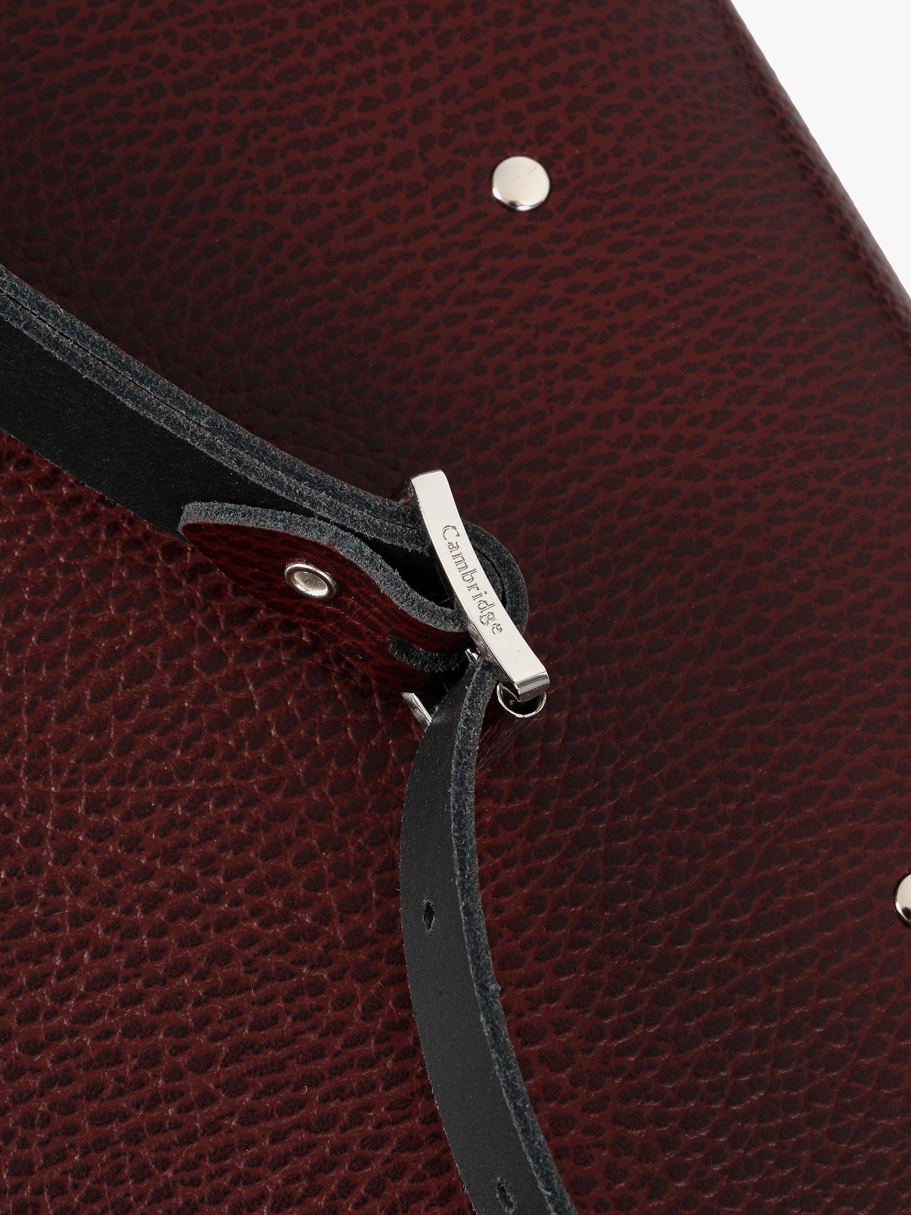 Product image 5 of 10, which shows Cambridge Satchel The Kate Leather Crossbody Bag, Oxblood Celtic Grain