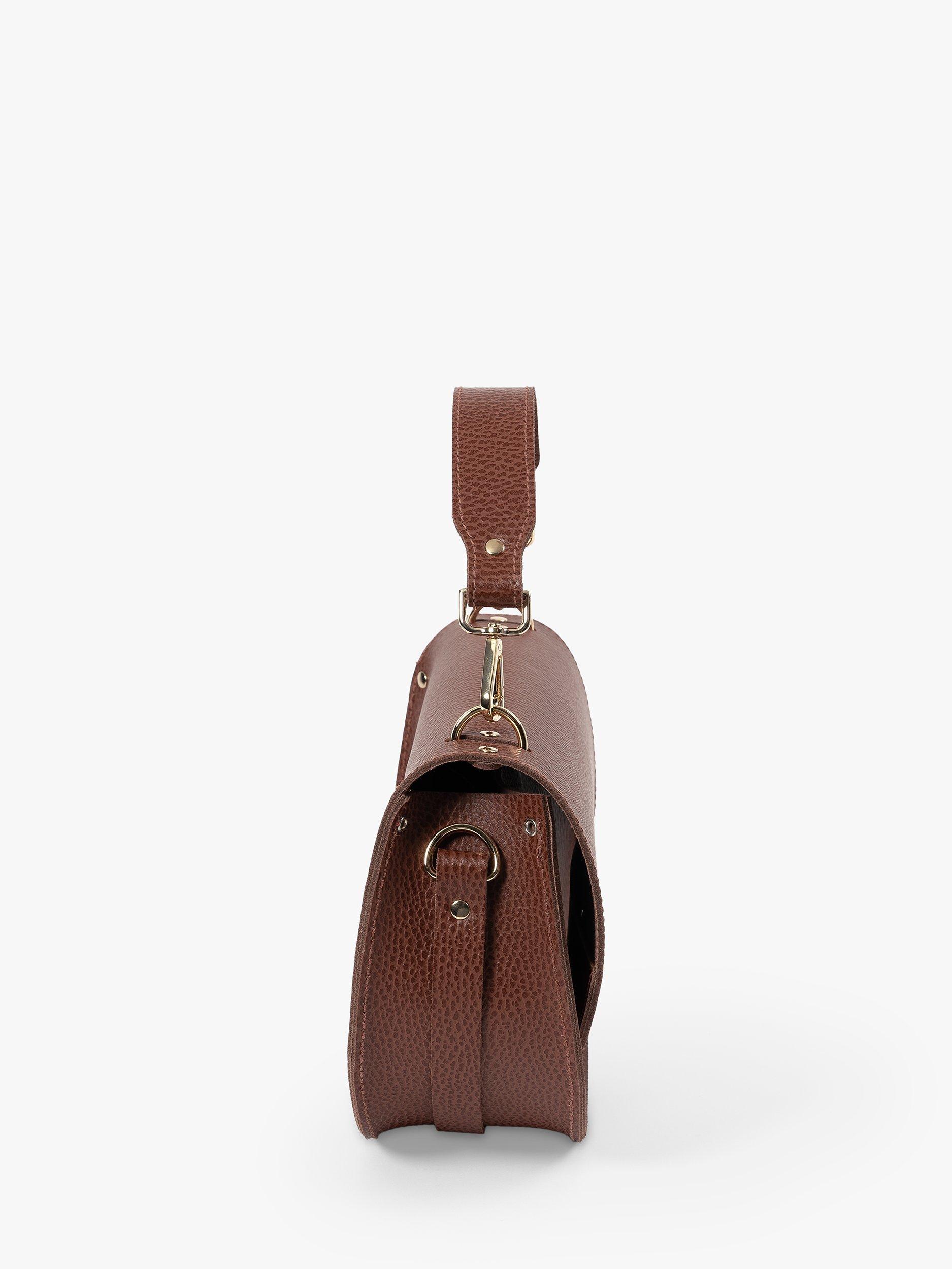 Product image 3 of 9, which shows Cambridge Satchel The Kate Leather Crossbody Bag, Bay Celtic Grain